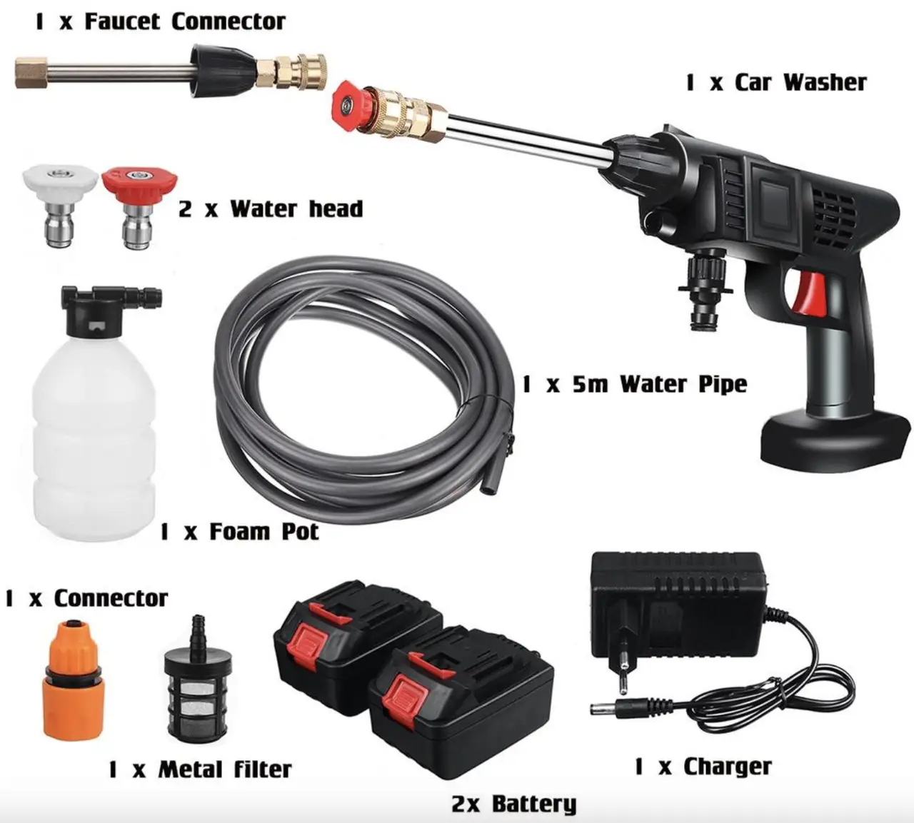 Miniatura 7 de Hidrolavadora 1 batería